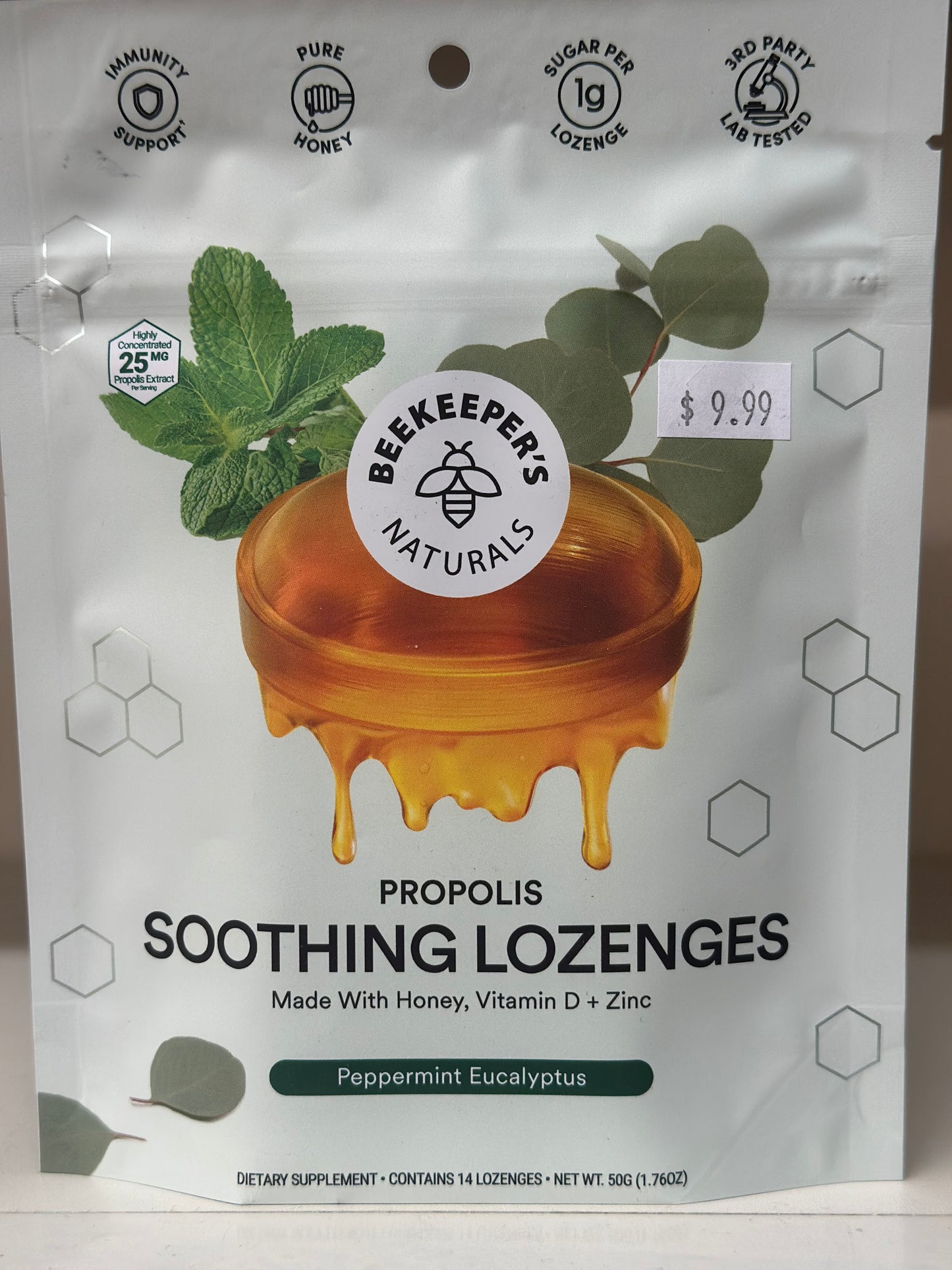 Propolis Soothing Lozenges with Peppermint & Eucalyptus
