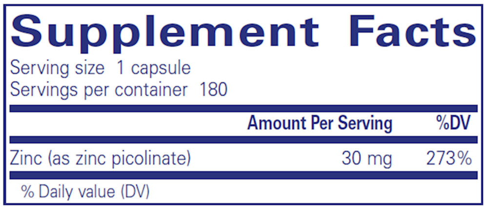 Zinc 30 - 180ct