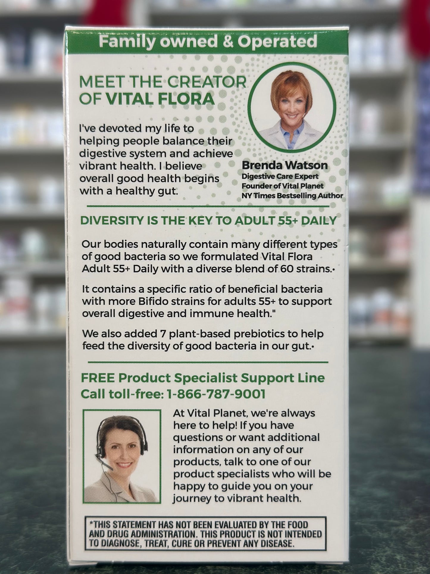 Vital Flora - Adult 55+ Daily Probiotic