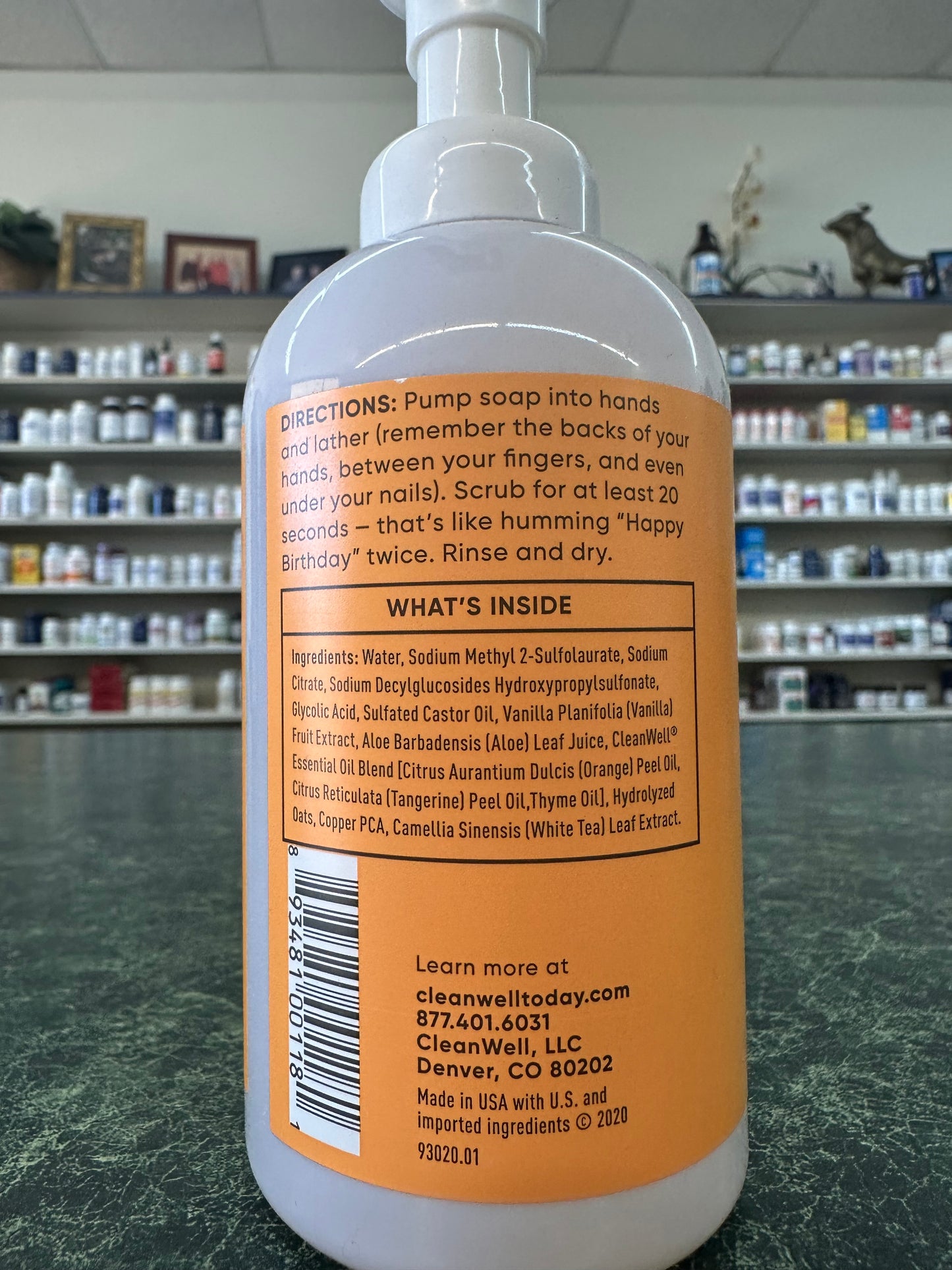 Foaming Hand Soap, Orange Vanilla