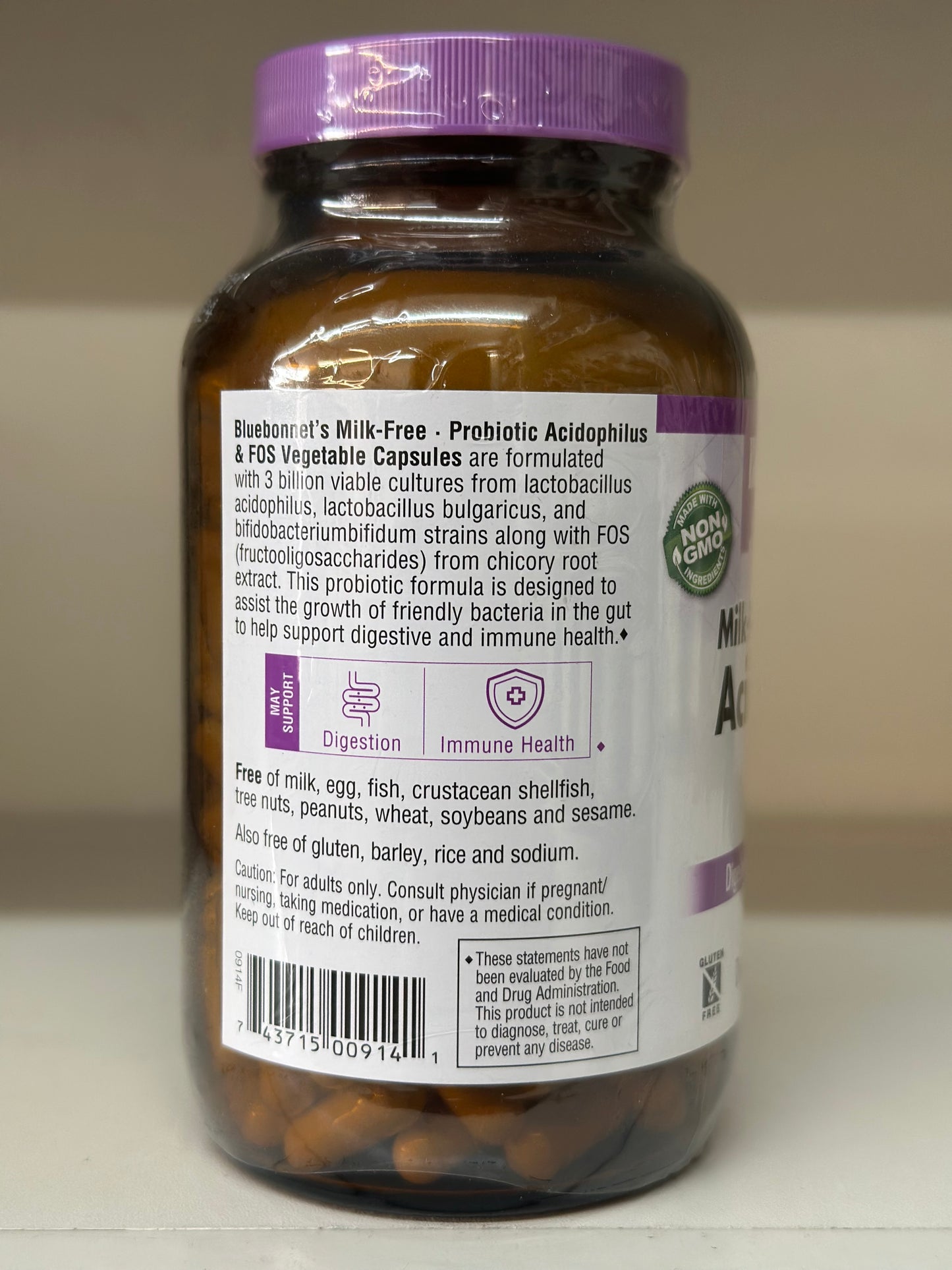 Milk-Free Acidophilus 250 caps