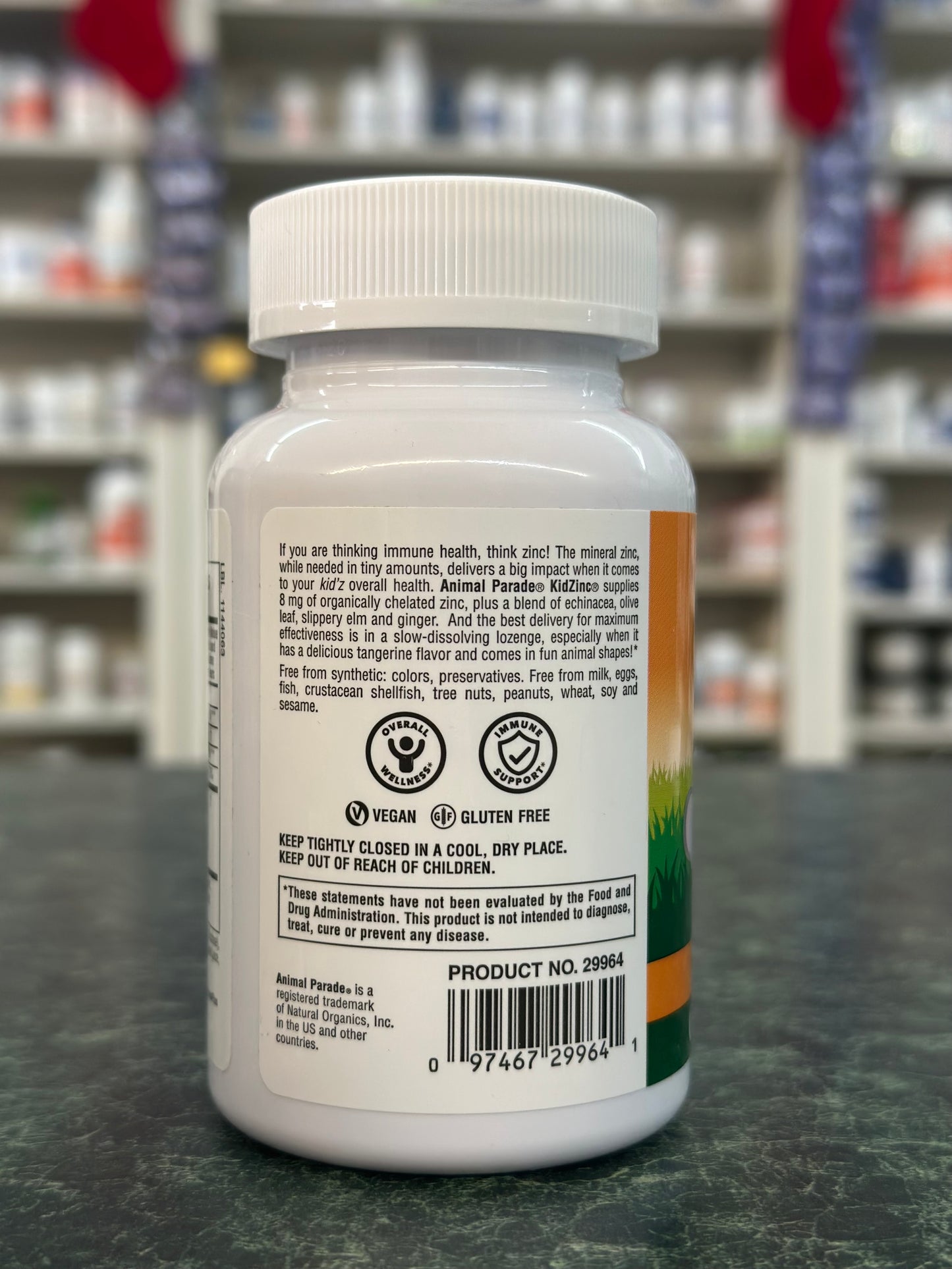 Zinc Lozenges Animal Parade