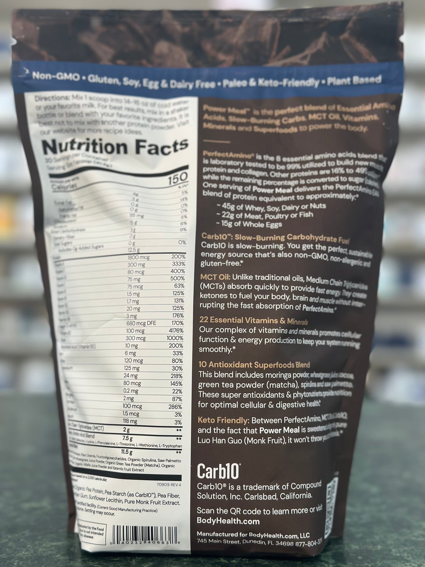 Perfect Amino Power Meal - Chocolate