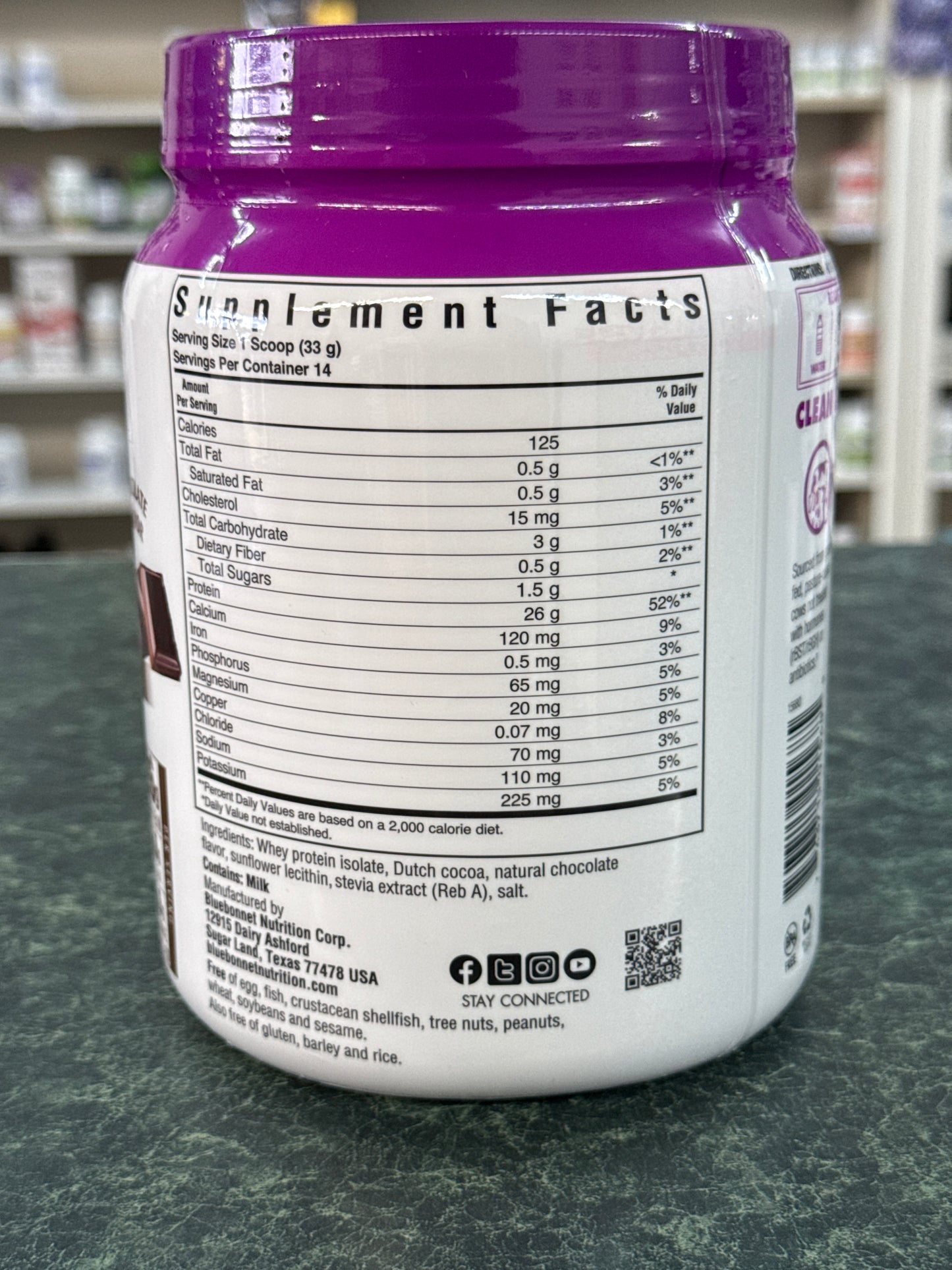 Whey Protein Isolate 1 lb - Chocolate