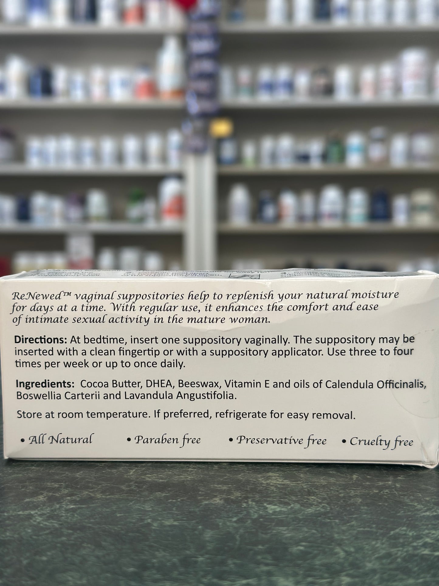 Suppositories, Vaginal ReNewed