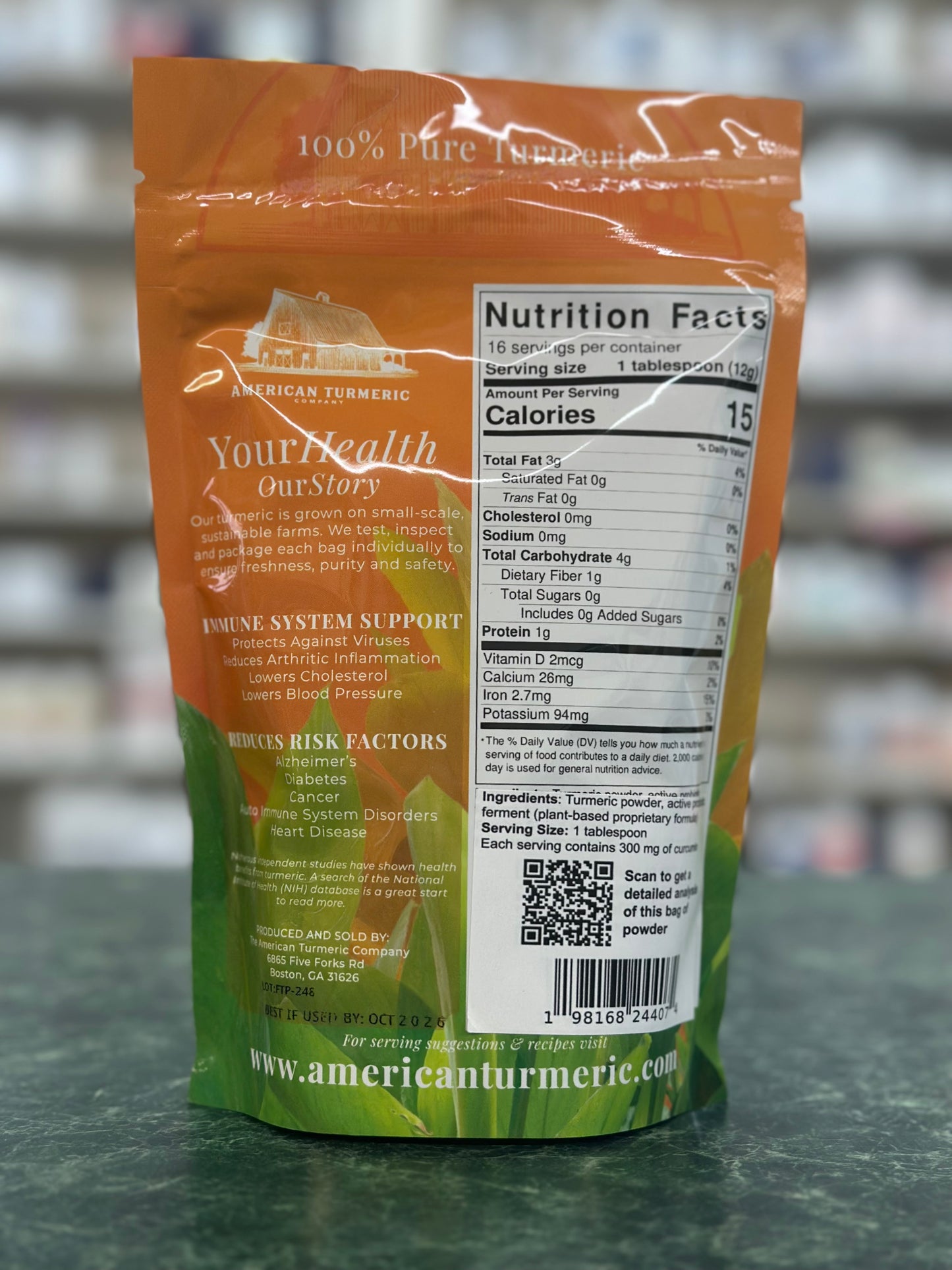 GA Gold Turmeric Powder (ORANGE)