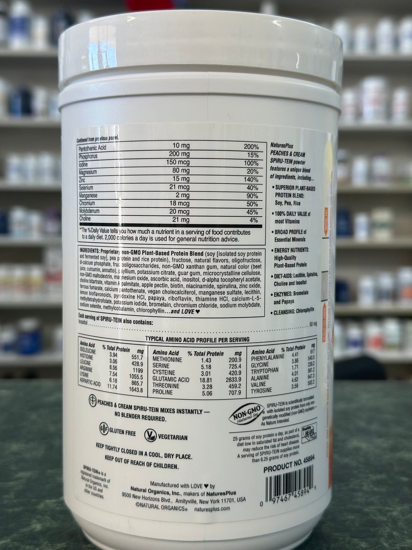 Spiru-tein Peaches & Cream