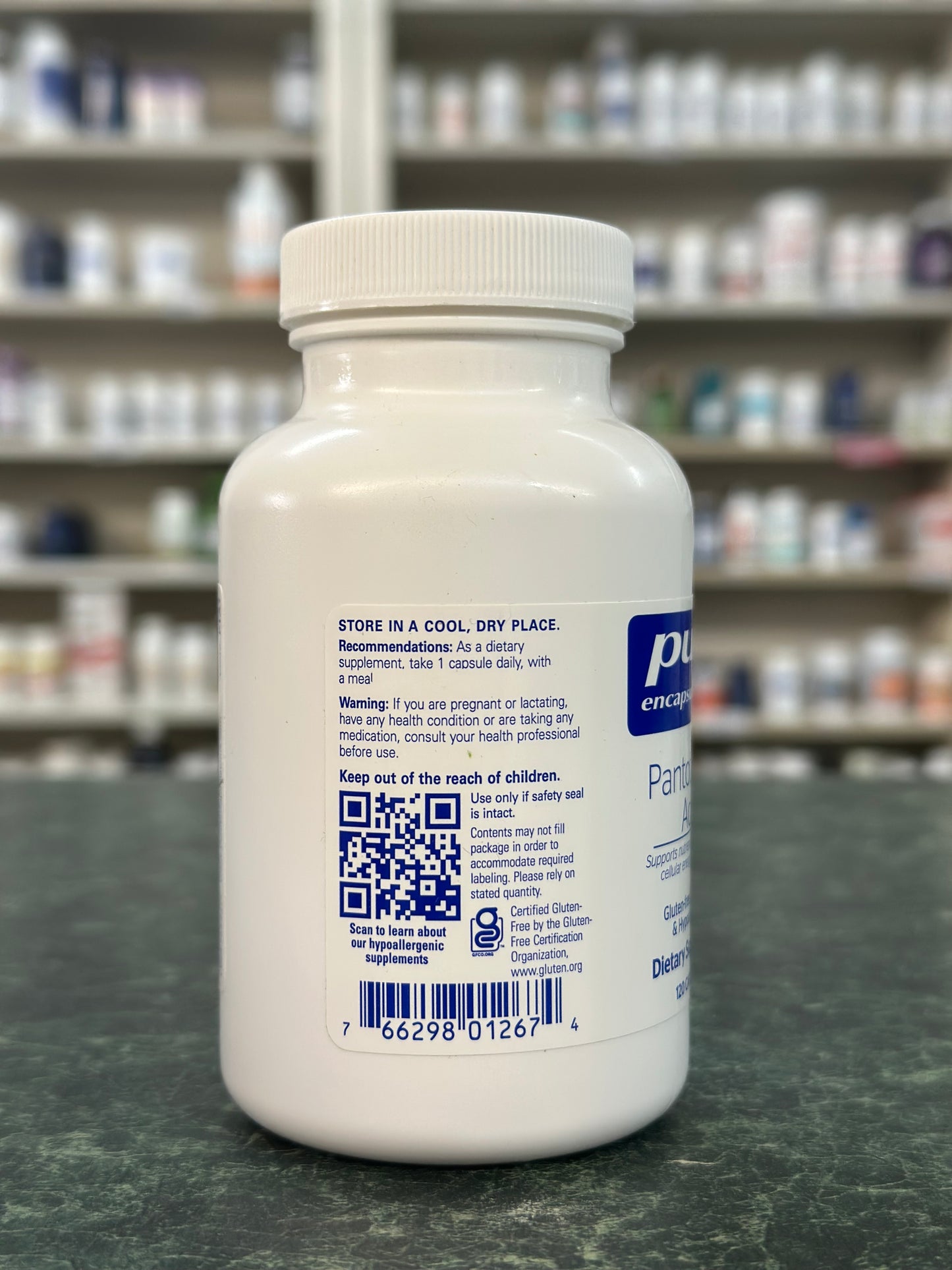 Pantothenic Acid (120 cap)