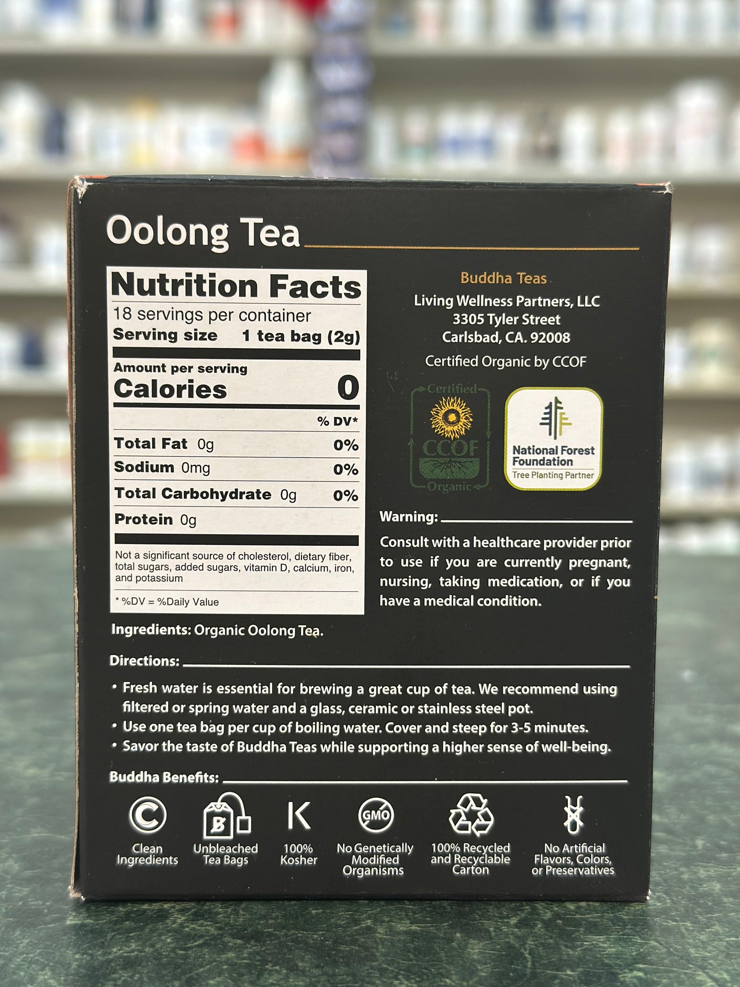 Tea, Oolong 18 count