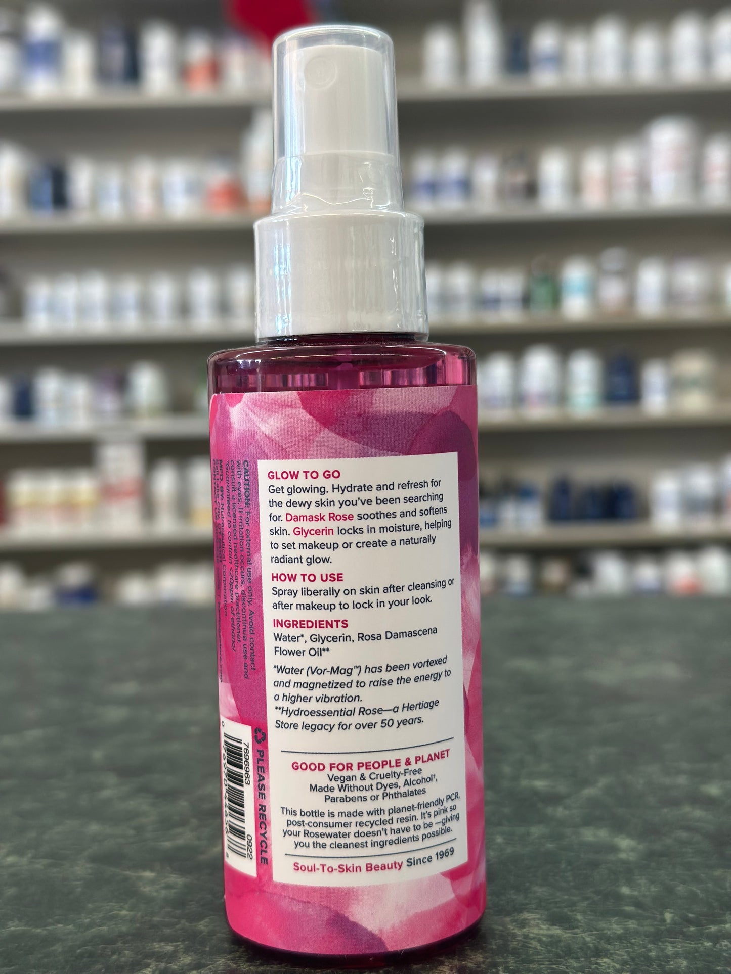 Rosewater & Glycerin spray 4oz.