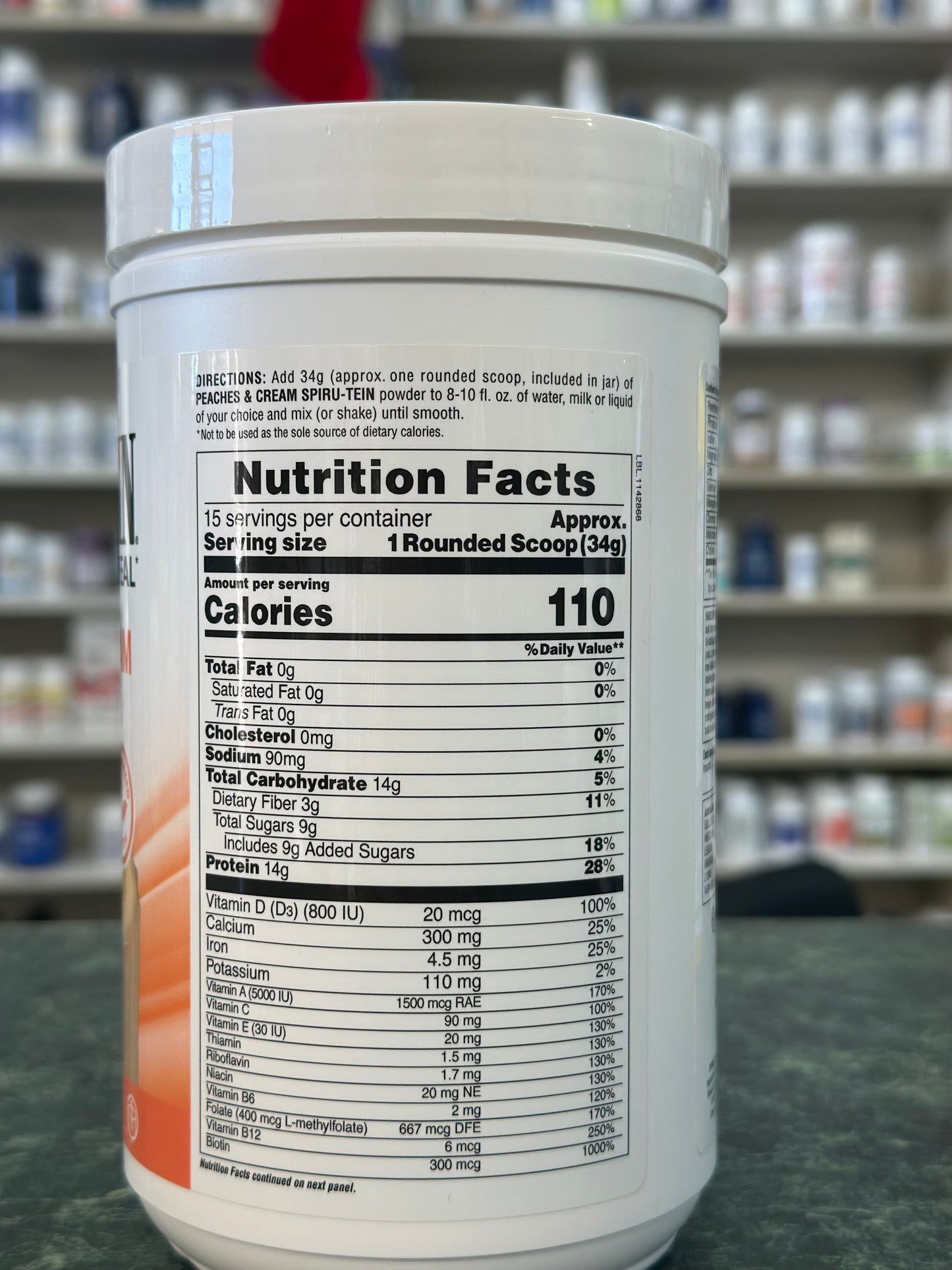Spiru-tein Peaches & Cream
