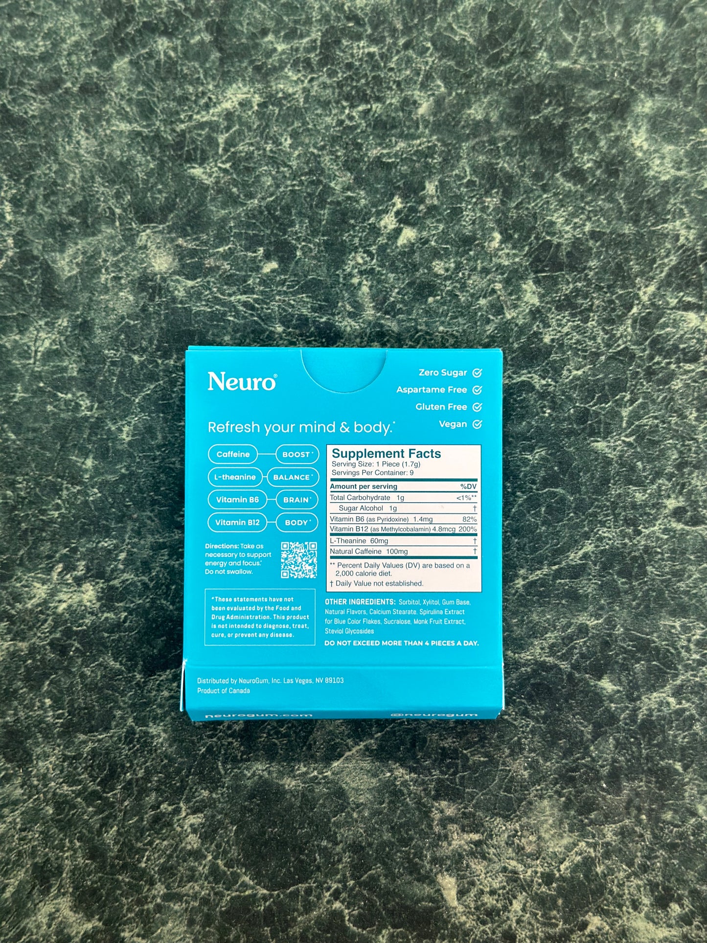 Neuro Gum Energy & Focus ES- Peppermint