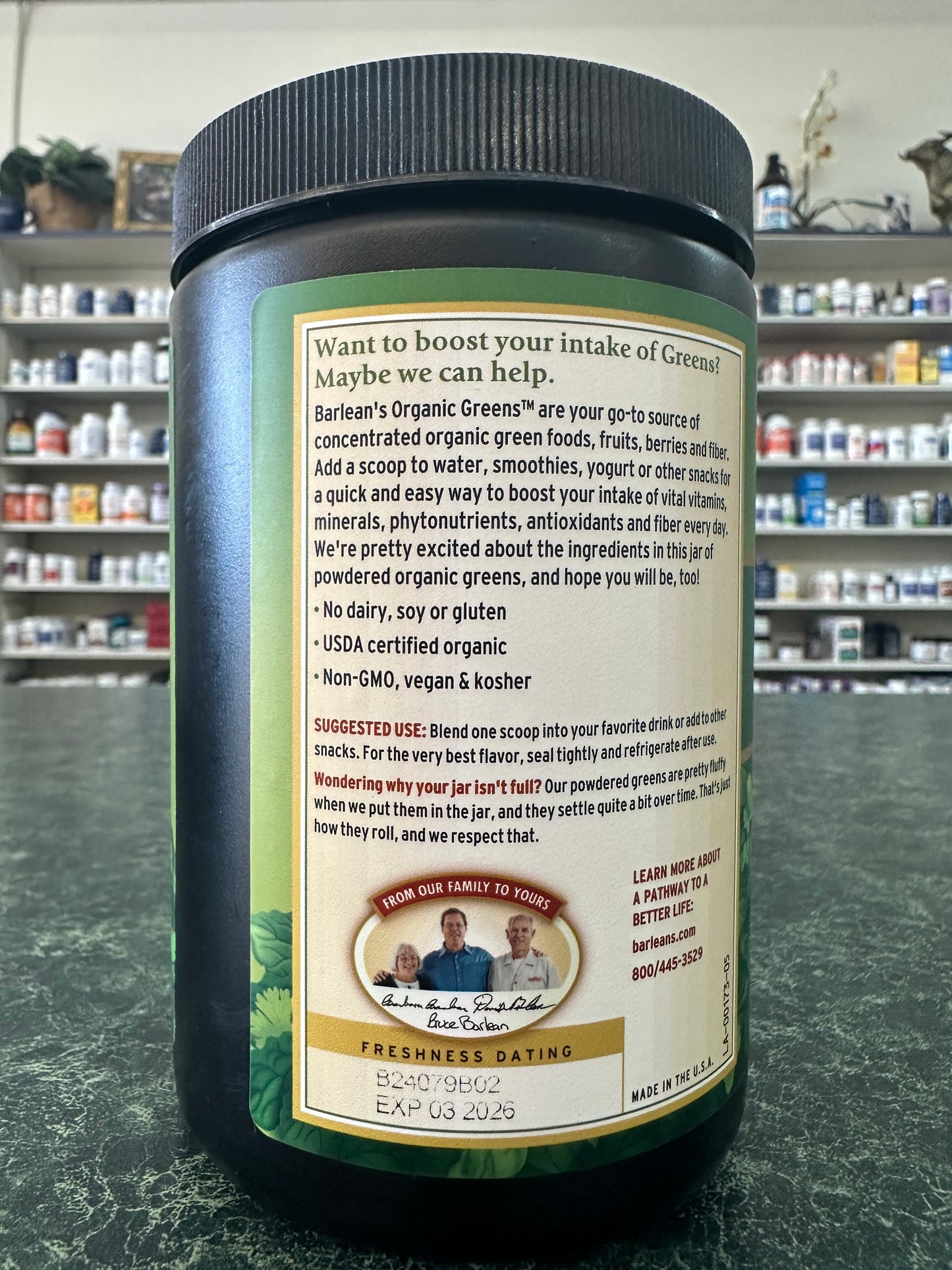 Greens, Organic Powder 8.47 oz