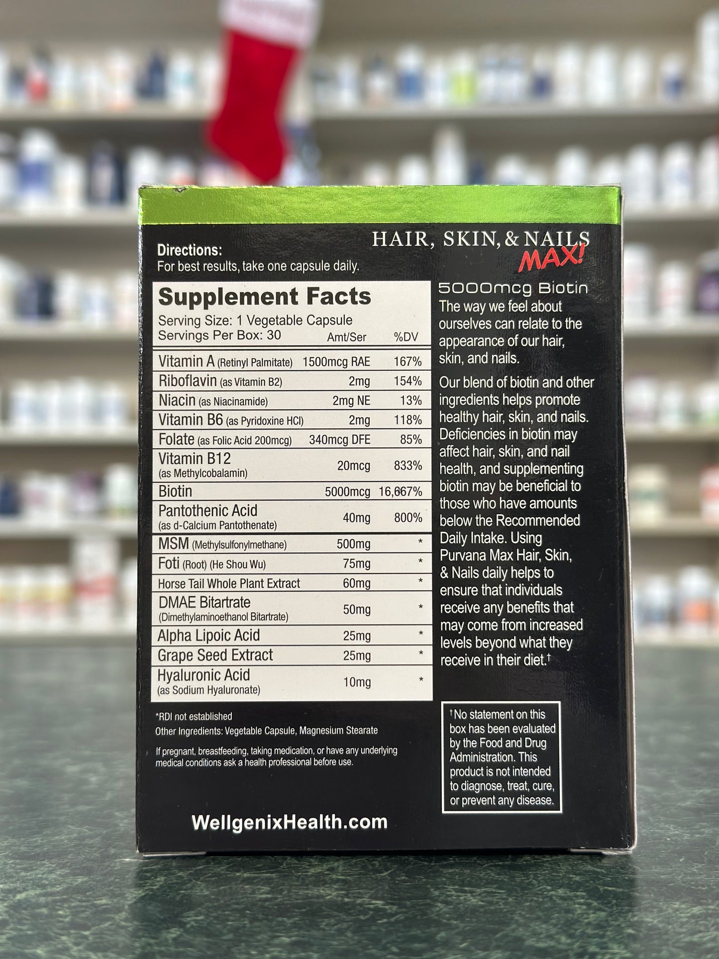 Purvana - Hair, Skin, & Nails MAX 30ct