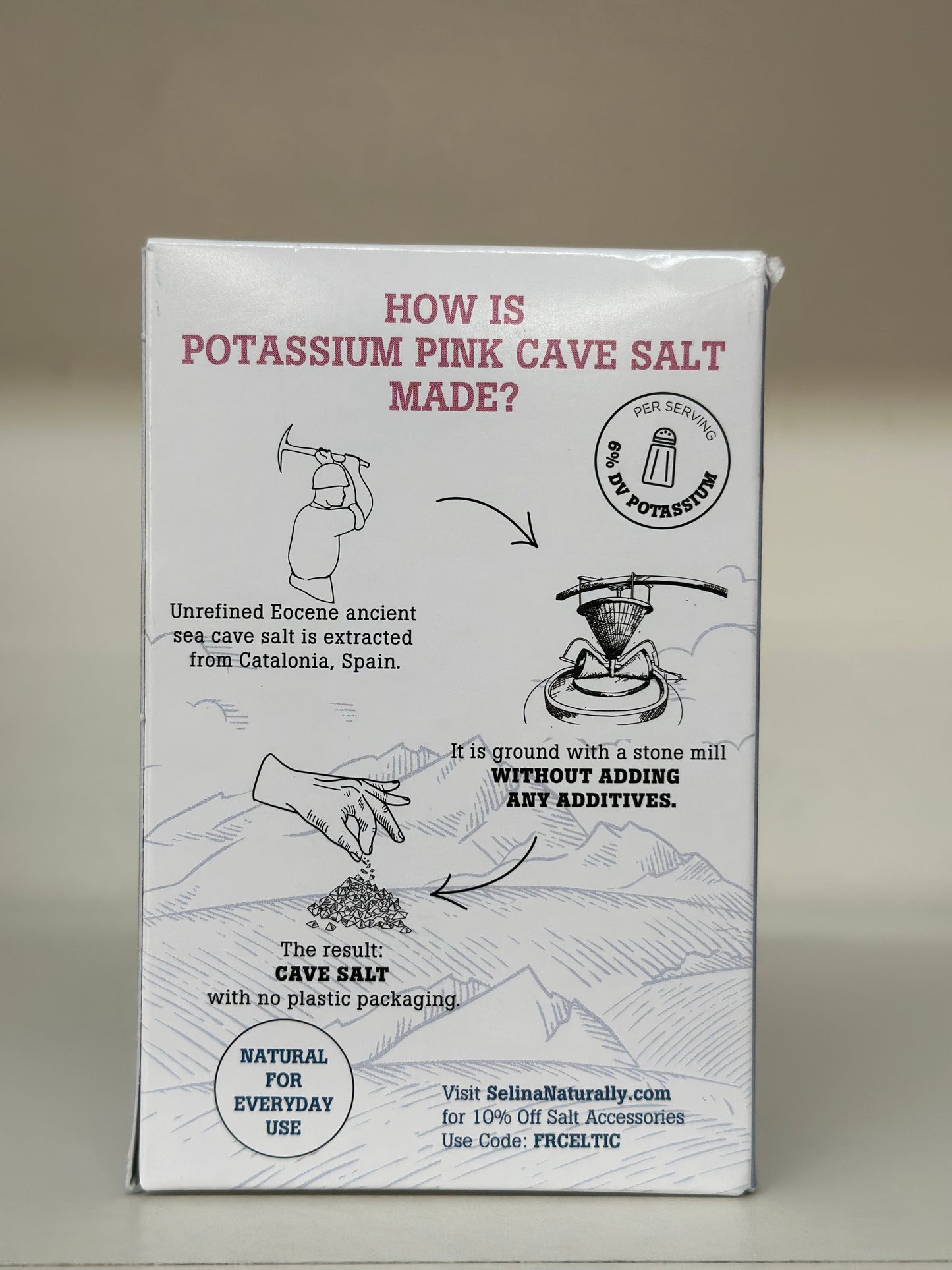 Celtic Sea Salt Potassium Pink Cave Salt