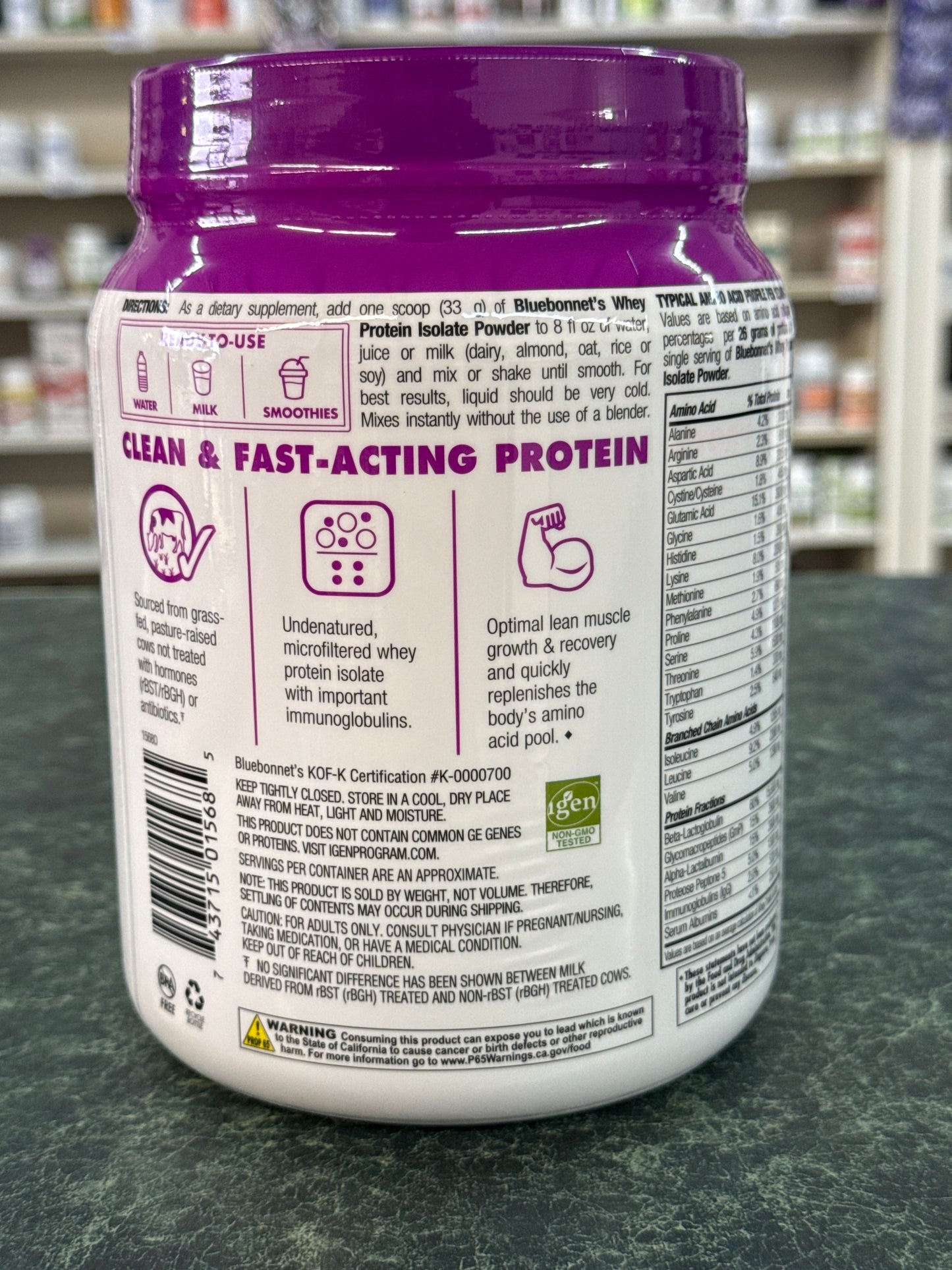 Whey Protein Isolate 1 lb - Chocolate