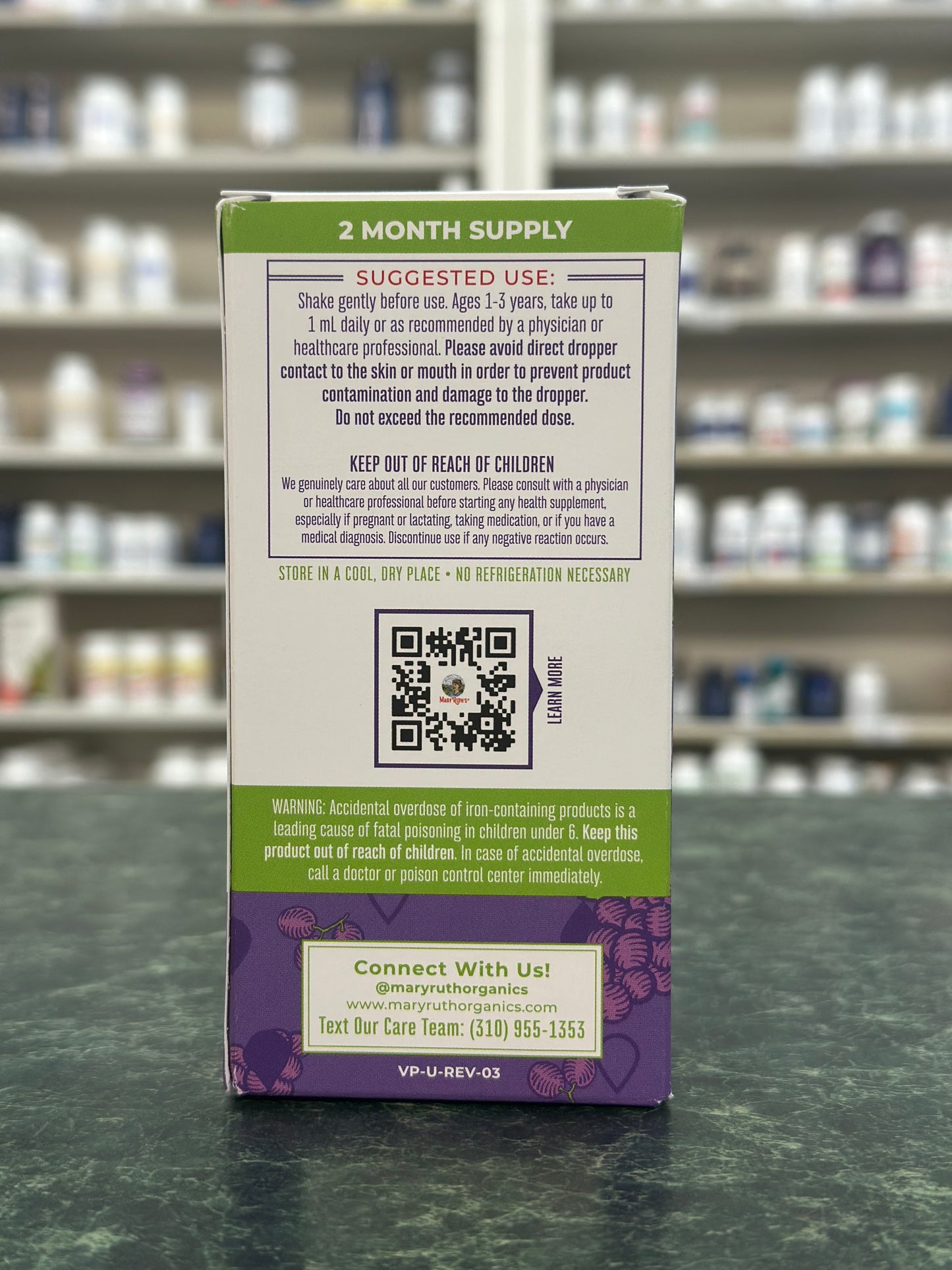 Organic Toddler Iron Drops