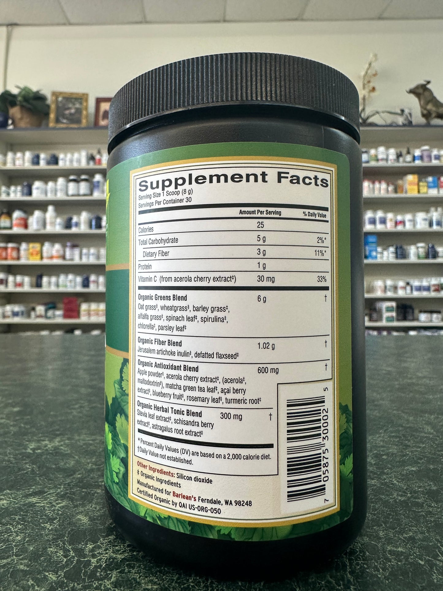 Greens, Organic Powder 8.47 oz