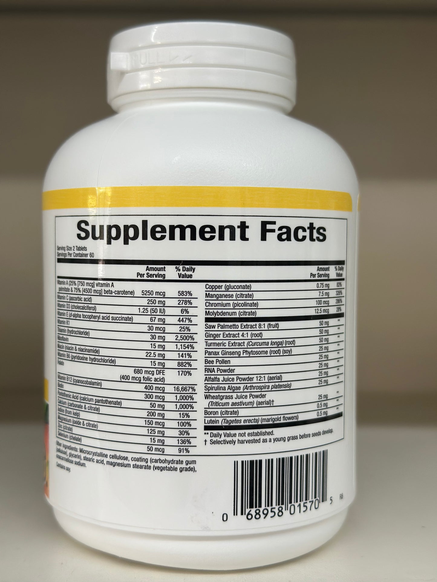 MultiStart, Men's 120 Tabs