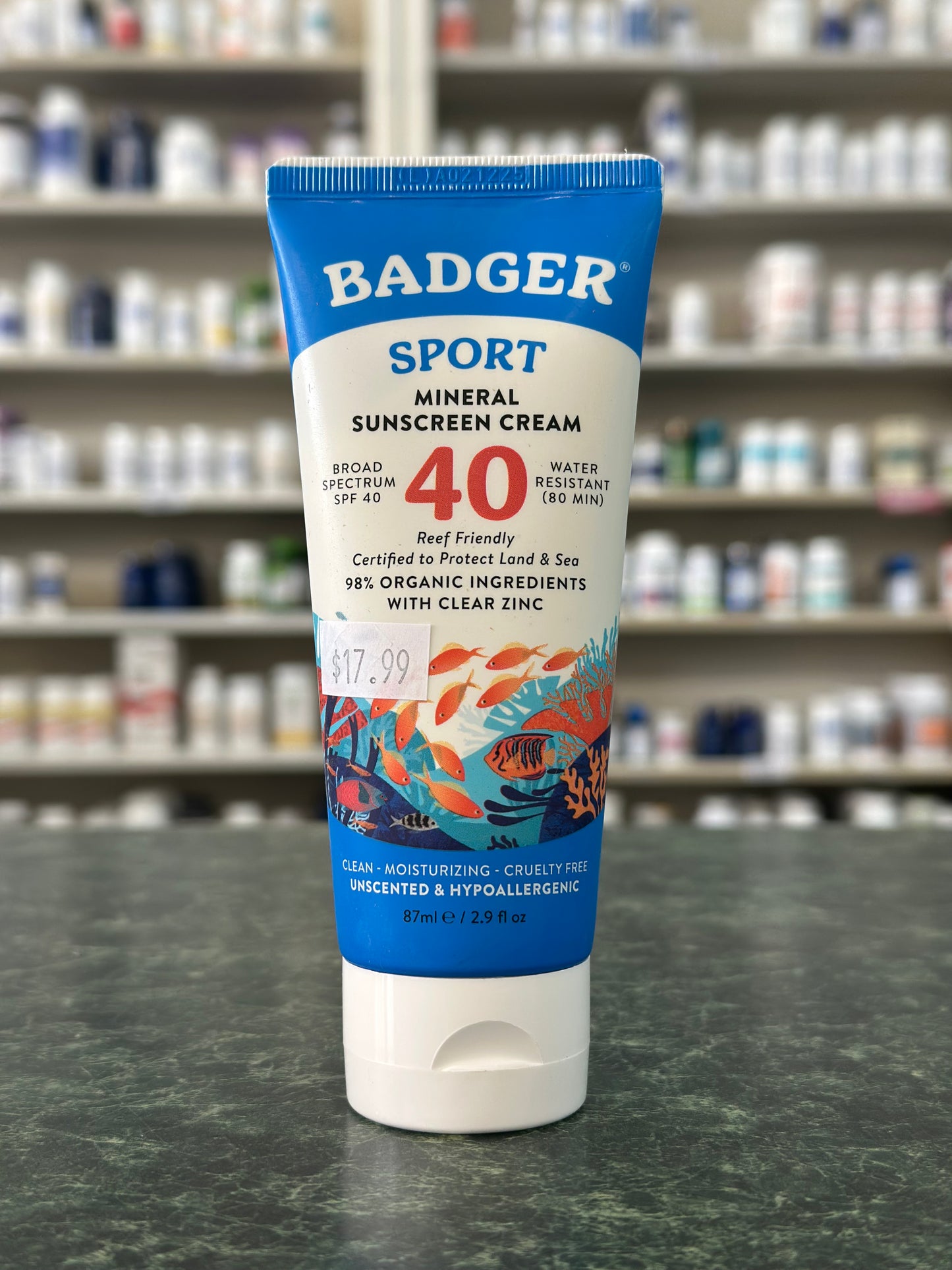 Sport Mineral Sunscreen Cream SPF 40