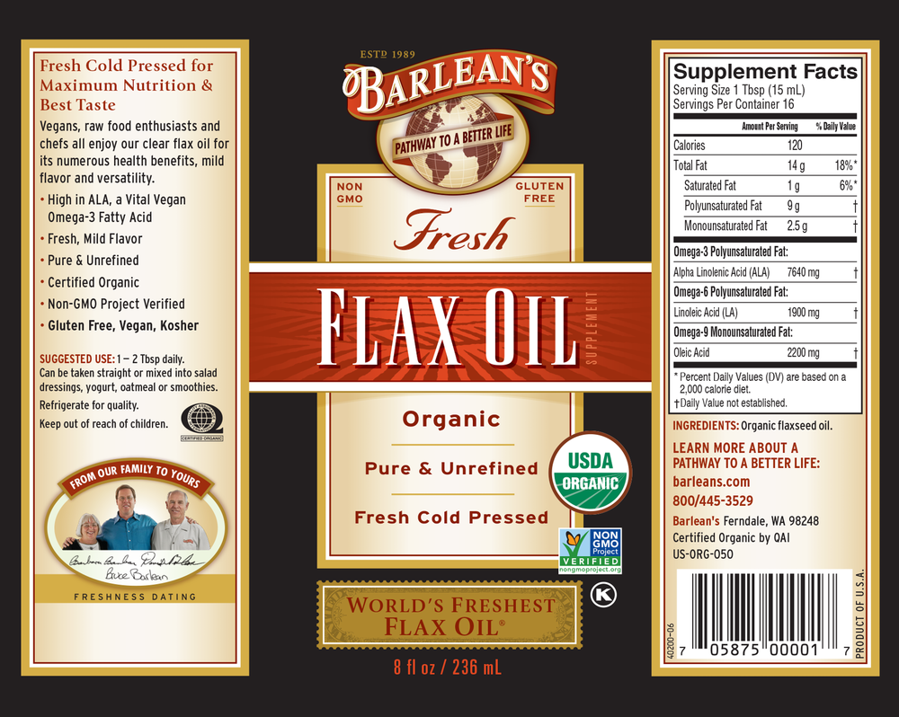 Flax Oil - Fresh