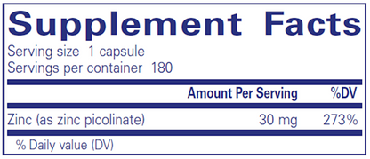 Zinc 30 - 180ct