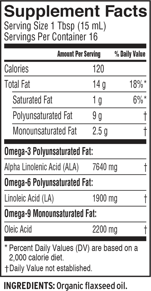 Flax Oil - Fresh