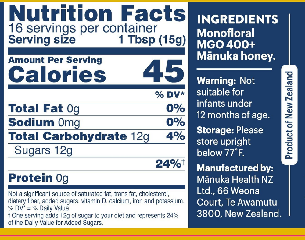 Manuka Honey MGO 400