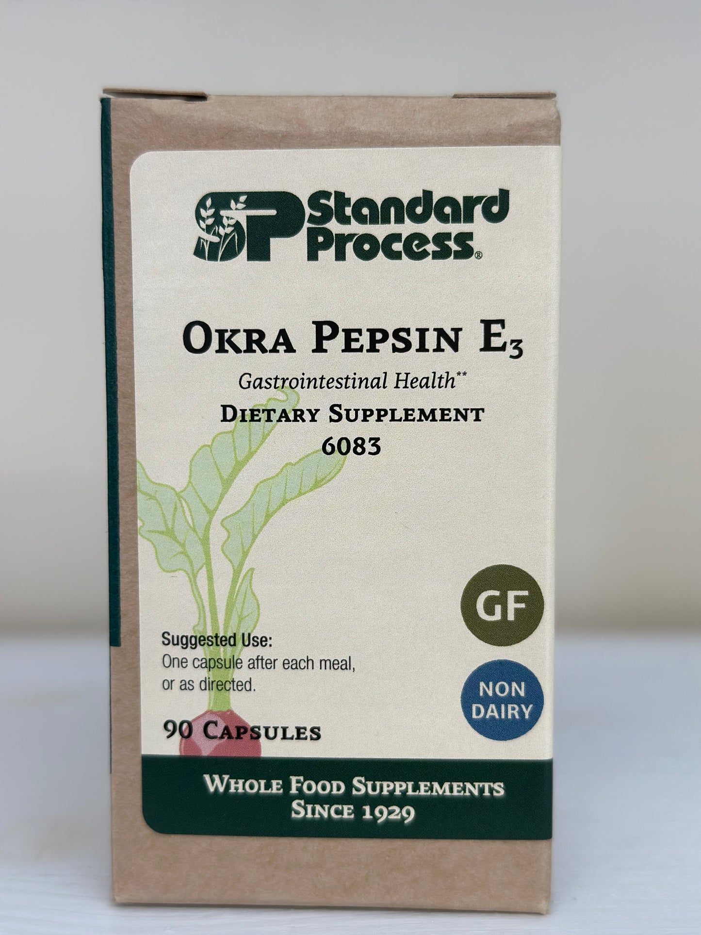 Okra Pepsin E3 90 caps