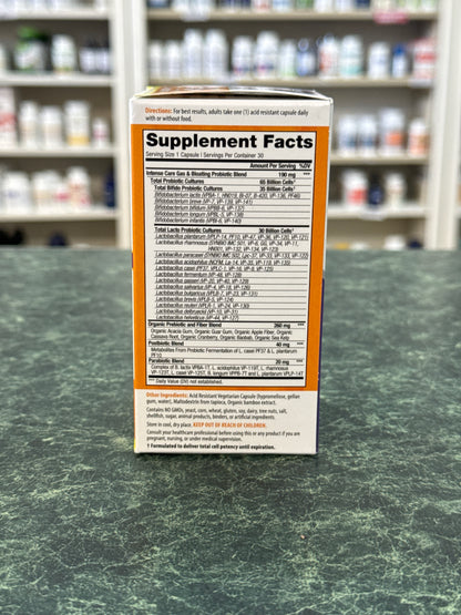 Intense Care Probiotic + Gas & Bloating