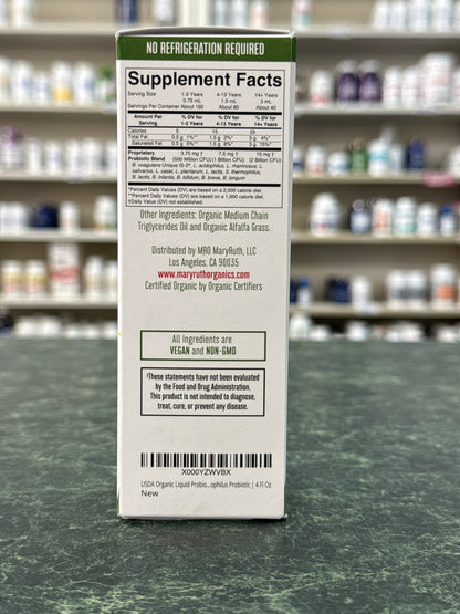 Organic Liquid Probiotic 4oz