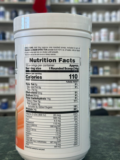 Spiru-tein Peaches & Cream