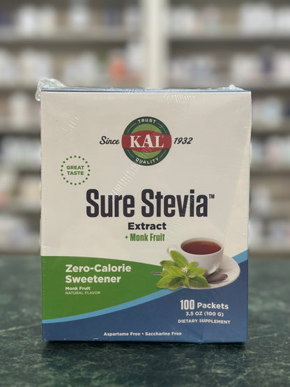 Stevia + Monk Fruit, 100pkt