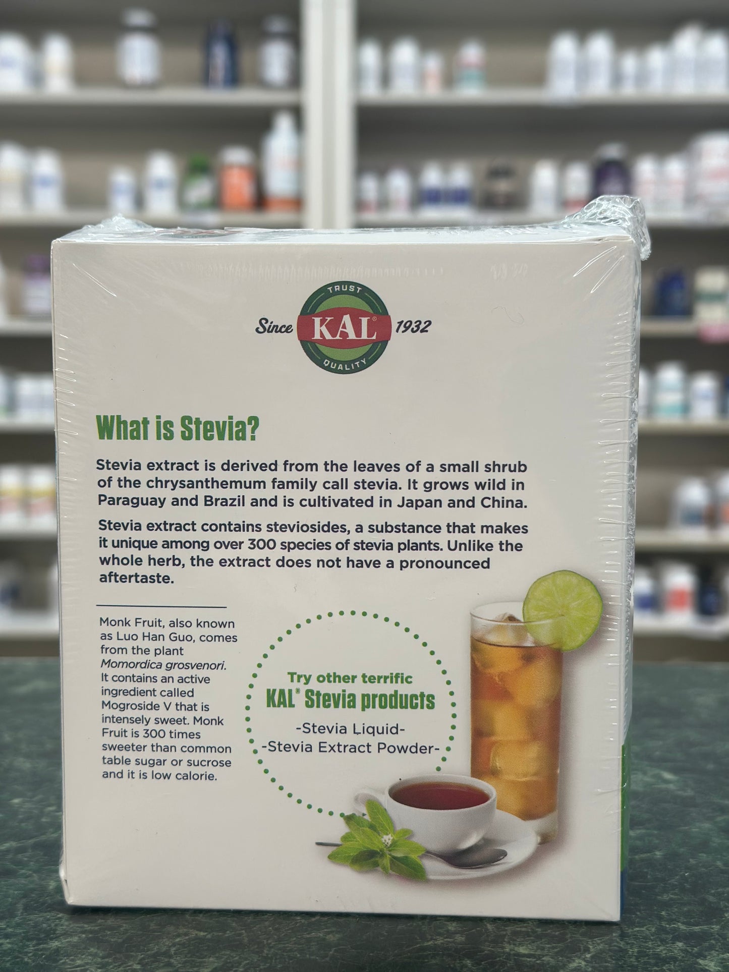 Stevia + Monk Fruit, 100pkt