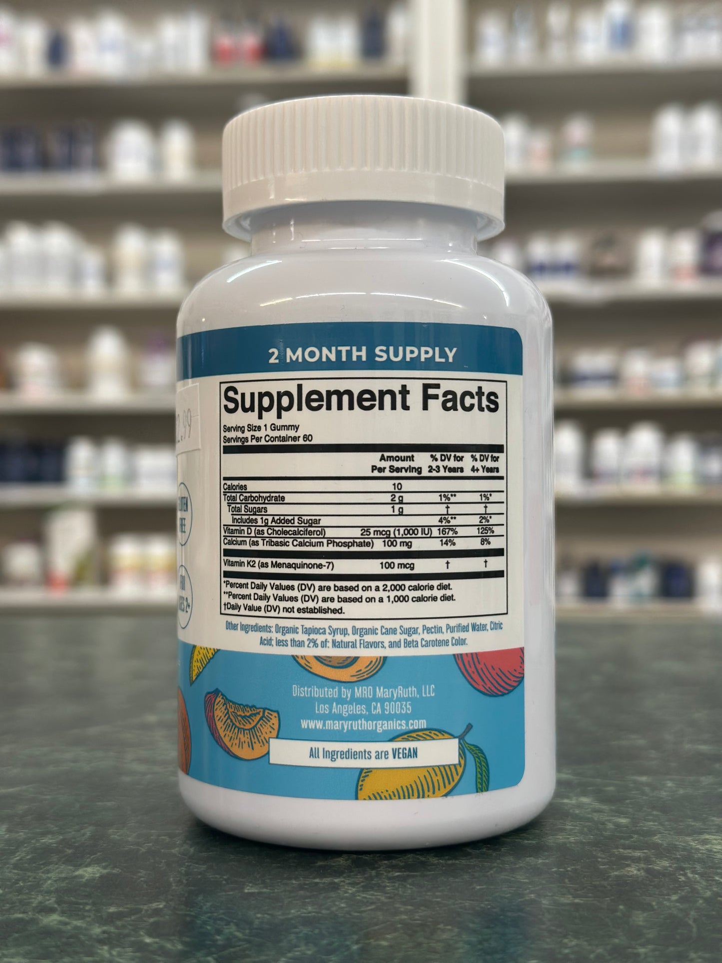 K2 +D3 Calcium Gummies