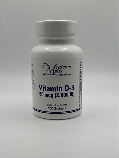 Vitamin D3 2000 iu 100 gels