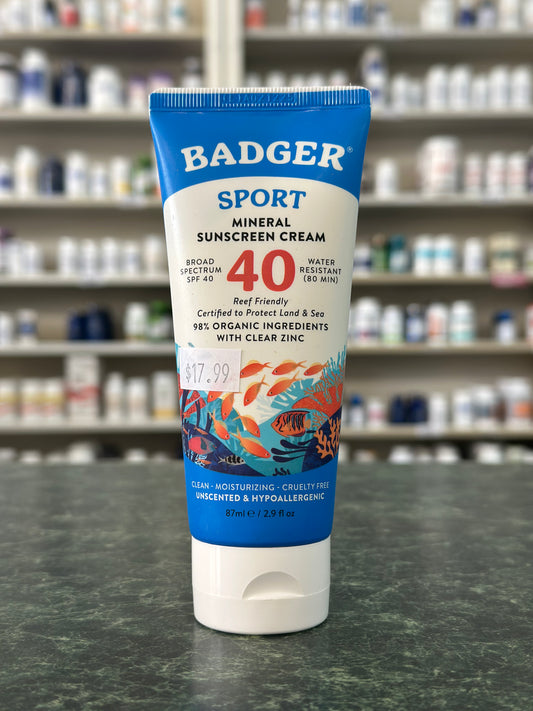 Sport Mineral Sunscreen Cream SPF 40